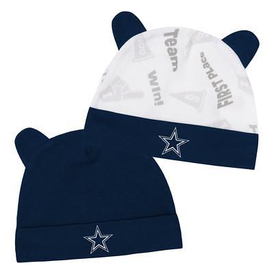 Newborn & Infant White Dallas Cowboys Shearling Ears Beanie