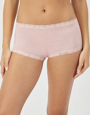 Maidenform Womens One Fab Fit Microfiber and Lace Boyshort Panty 