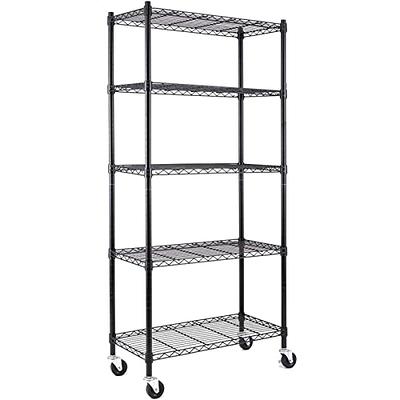 Iris 5 Shelf Organization Rack with Storage Adjustable Shelves