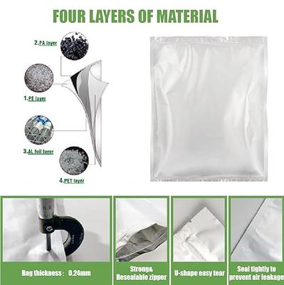 5 Gallon Mylar Bag With Ziplock Case