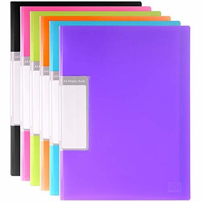 60-Pocket Binder with Clear Sleeves for Displays 120 Pages8.5 x 11 / 9 x 12  inch Inserts, Presentation Portfolio, Presentation Book for Artwork, Sheet