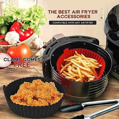 3 in 1air fryer silicone liners,8.5 in silicone air fryer liners,food grade  safety air fryer liners silicone,air fryer liners reusable,For air fryer  liners over 5 quarts(blue) - Yahoo Shopping