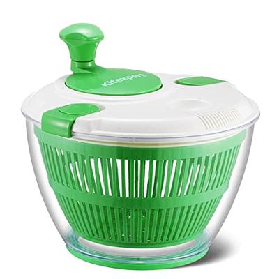 Brentwood 5 Quart Salad Spinner with Serving Bowl in Green