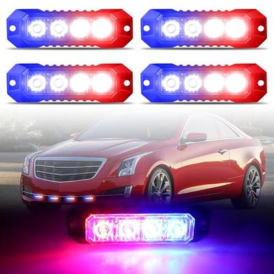 WINECO Red/White 8PCS LED Hideaway Strobe Lights Kit 20 Flashing Patterns  w/Control Panel Headlights Taillights Fog Light Mounting, for Roadside  Emergency Vehicles Trucks SUV Vans Cars - Yahoo Shopping