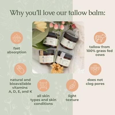 Whipped Tallow Balm: Herb-Infused (Unscented)