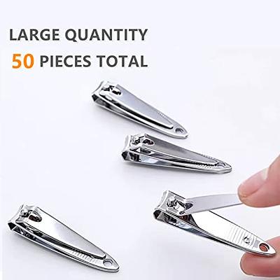 50 Pieces Fingernail Nail Clippers Bulk Thick Stainless Steel Toe Nail  Clippers Nail Cutter Set Portable Sturdy Nail Clippers for Men Women Adult  - Yahoo Shopping