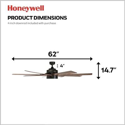 Honeywell Ceiling Fans Xerxes, 62 Inch Contemporary LED Ceiling