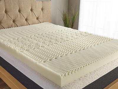 Isotonic+ Memory Foam Mattress Topper, 5 Zone, Full, 3 inch, Isotonic 