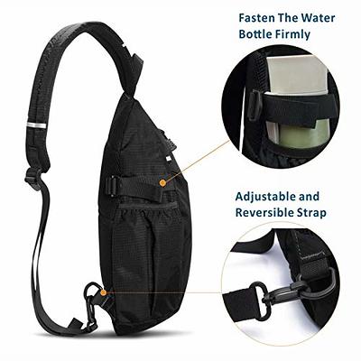 Crossbody Sling Bag Small Water Resistant Backpack Lightweight Shoulder  Chest Daypack For Men Women Hiking Travel Small Sling Backpack Crossbody  Sling Bag Chest Bag Daypack With Shoulder Strap Black