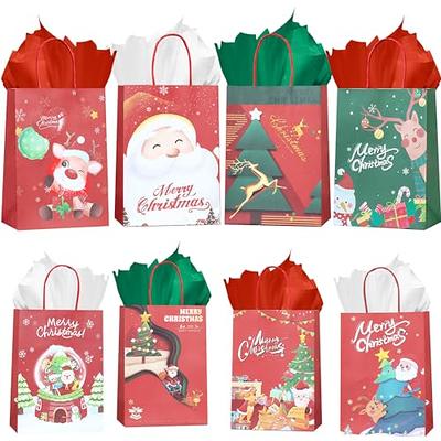 Christmas Holiday Glow-in-The-Dark Gift Bag, 22 Piece 11 Bags of 4