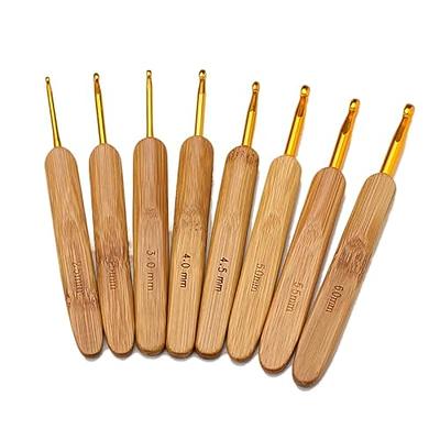 8pcs/set Crochet Hooks Hair Crochet Needles Ergonomic Soft Grip Handle Lace  Crochet Hook Set Smooth Knitting Needles DIY Yarn Weave Tools For Fine Wor