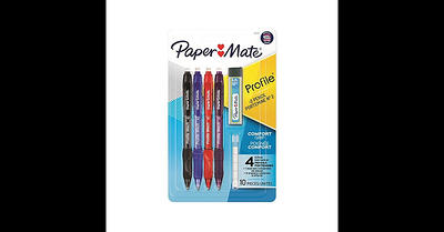 Paper Mate Profile 4pk #2 Mechanical Pencils With Eraser & Refill 0.7mm  Black : Target