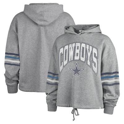 Dallas Cowboys '47 Gridiron Lace-Up Pullover Hoodie - Heather Gray