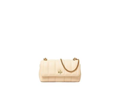 Tory Burch Small Kira Stripe Bombe Convertible Shoulder Bag in Blanc  /Orange Citrine at Nordstrom - Yahoo Shopping