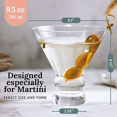 Crystal Martini Glasses 4 pack 9oz