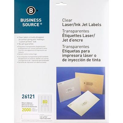 Wholesale Clear Labels: Discounts on Business Source Clear Return Address Laser  Labels BSN26121 - Yahoo Shopping