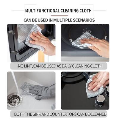 Multipurpose Wire Dishwashing Rags for Wet and Dry, Multipurpose  Non-Scratch Scrubbing Wire Dishwashing Rags, Resuable Wire Dishwashing Rag  for Home