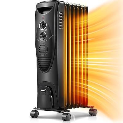  Ontel Handy Heater Pure Warmth Ceramic Space Heater, 1200  Watts, 3-Speed Adjustable, Quiet Operation (Pack of 1), Black : Home &  Kitchen