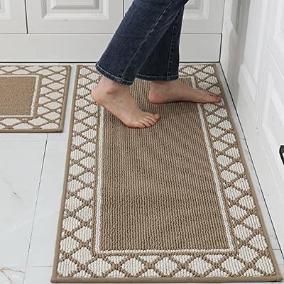 GelPro Designer Comfort Anti,Fatigue Flatweave Kitchen Floor Mat, 20 inch x 40 inch , Brownie