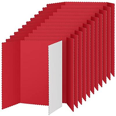 12 Pieces Trifold Poster Board, Lightweight Fold Presentation Board, Single  Wall, Foldable Paperboard Display Board for School Project (Red, 36 x 48  Inch) - Yahoo Shopping