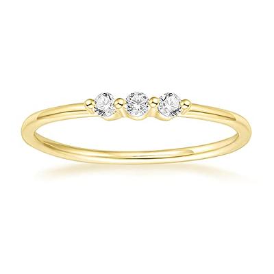 Twisted Band Round Moissanite Engagement Ring Minimalist Wedding Ring For  Women | eBay