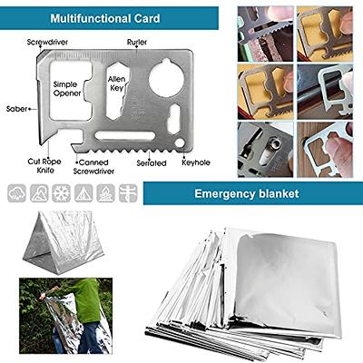 14in1 Outdoor Emergency Survival Gear Kit Camping Hiking Survival Gear  Tools Kit