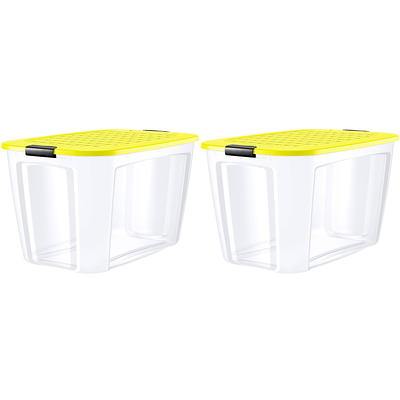 Iris 12.95qt 8pk Stack And Pull Plastic Storage Bin : Target