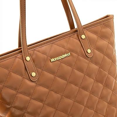 Montana West Quilted Handbag for Women Tote Purse Shoulder Bag Large Fashion Hobo Purse