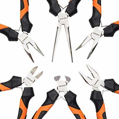 5 Pcs Long Needle Nose Pliers Hose Grippers Set, 11 Inch Long Reach Needle  Nose Pliers, 25, 45, 90 Degree Pliers, O-Typed Long Reach Circle Pliers