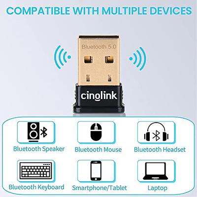 Bluetooth Adapter for PC,USB 5.0 Bluetooth Adapter Ultra Small Design,Bluetooth  dongle Compatible with Windows 11/10/8.1/7,Headphones, Speakers, Keyboard,  Mouse, Printer and More（2 Pack） - Yahoo Shopping