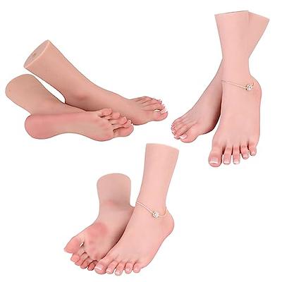 SUAISKR Silicone Model Foot Realistic Female Mannequin Feet Life