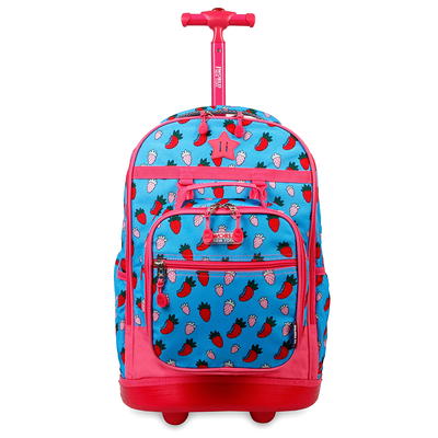 J World Duet Backpack with Detachable Lunch Bag Blue Raspberry