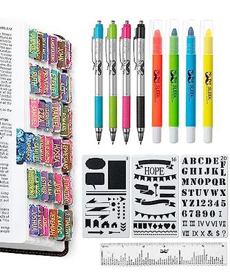 Mr. Pen- Bible Highlighters and Pens No Bleed, 8 Pack, Bible Journaling  Kit, Bible Pens No Bleed Through, Gel Highlighters/Markers Bible Study Kit