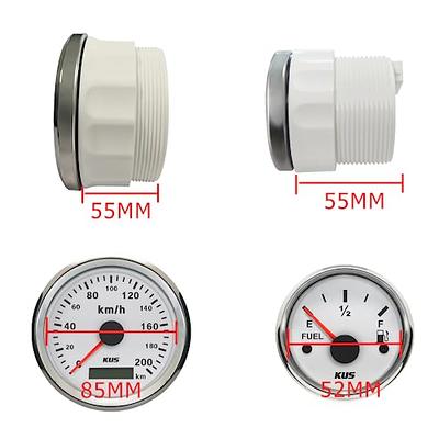 Kus Gauge Set Speedometer GPS 200km/h Tachometer 8000RPM Fuel