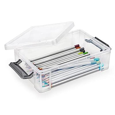 Acrylic Transparent Marker Holder Stationery Storage Box Pen