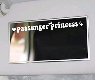 Passenger Princess Car Mirror Decal, Rearview Mirror Decal, Trendy Car  Mirror Decal, Cute Car Accessory, Car Decal for Women, Mirror Decal 