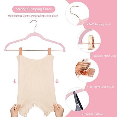 MIZGI Light Pink Velvet Hangers 60 Pack,Premium Gold Clothes Hangers  Non-Slip Felt Hangers,Sturdy Light Pink Hangers Heavy Duty Coat Hangers,Durable  Suit Hangers for Space Saving, No Hanger Marks - Yahoo Shopping