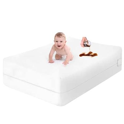 Yoofoss 2 Pack Waterproof Crib Mattress Protector, Quilted Fitted Crib