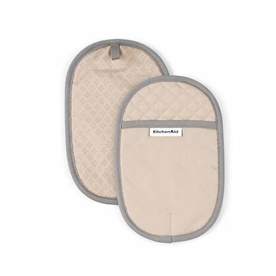 KitchenAid Asteroid Silicone Grip Tan Pot Holder Set (2-Pack