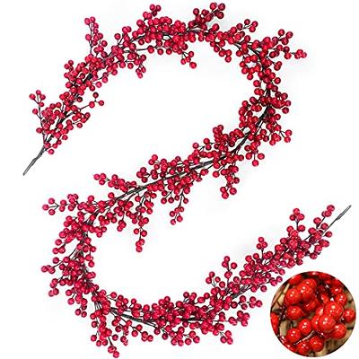 egghat 5.9 Ft Christmas Red Berry Garland Flexible Artificial Burgundy  Berry Garland Xmas Decoration for Christmas New Year Holiday Indoor Outdoor  Fireplace Decor (Red Berry) - Yahoo Shopping