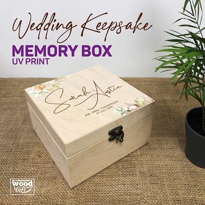 Custom Wedding Keepsake Box Uv Digital Prints, Memory Box, Gift For Him,  For Her Very Special Gift Your Occasions Couples - Yahoo Shopping