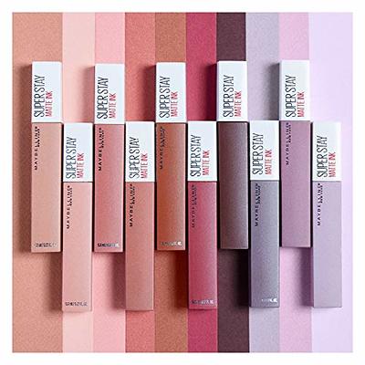 Maybelline Super Stay Matte Ink Liquid Lipstick Makeup, Long Lasting High  Impact Color, Up to 16H Wear, Founder, Cranberry Red, 1 Count