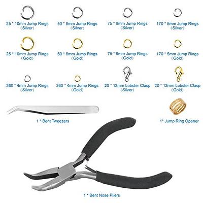Anezus Jump Rings for Jewelry Making Supplies and Necklace Repair with Jump  Ring Pliers and Open Jump Ring(1200Pcs Silver and Gold) - Yahoo Shopping