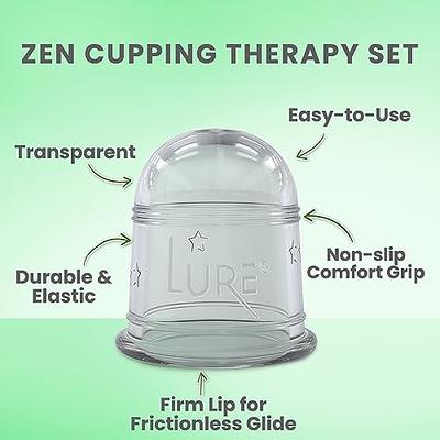 LURE Essentials Zen Cupping Therapy Set Cupping Kit for Massage Therapy -  Silicone Cups - Massage Cups Cupping for Cellulite – Lymphatic Drainage  Massage - Fascia (6 Cups Clear) - Yahoo Shopping