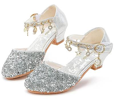 eczipvz Kids Sandals Shoes Dress Girls Wedding Heels Shoes Kids Glitter 16Y  Princess Toddler Shoes Bridesmaids School Baby Flower Girls Sandals -  Walmart.com