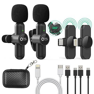 Wireless Lavalier Microphones for iPhone ipad Android, (2 Mics with 2  Receivers) 2.4Hz Plug-Play Reverberation,Auto-Sync Lapel Microphone for  Facebook, ,TikTok,Video Recording,Vloggers - Yahoo Shopping