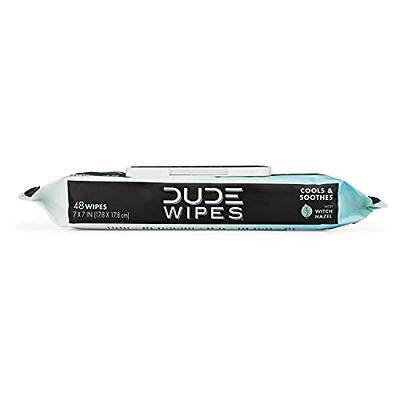 Dude Wipes Flushable Wipes, Fragrance Free, 3 Pack - 3 - 48 wipe packs [144 wipes]