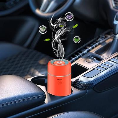 SEEDSEEL 100ML Car Essential Oil Diffuser, Mini Air Humidifier with 7-LED  Color Changing and USB Type-c Power Cable for Car,Home,Office  Bedroom（Orange） - Yahoo Shopping