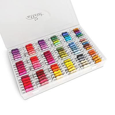 Atteret Embroidery Floss Kit 108 Colors 99 Cotton 9 Metallic Threads. On  Plastic Bobbins in Organizer Storage Box. Dmc Color Coding. for Cross  Stitch, Friendship Bracelets, String Crafts - Yahoo Shopping
