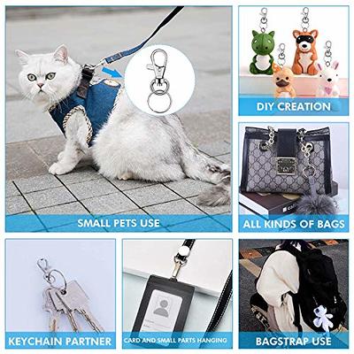 Leash Hook Dog Clip Snap Swivel Hooks Pet Tag Clasp Collar Cat Accessories  Id Spring Metal Keychain Sewing Rings Clips 